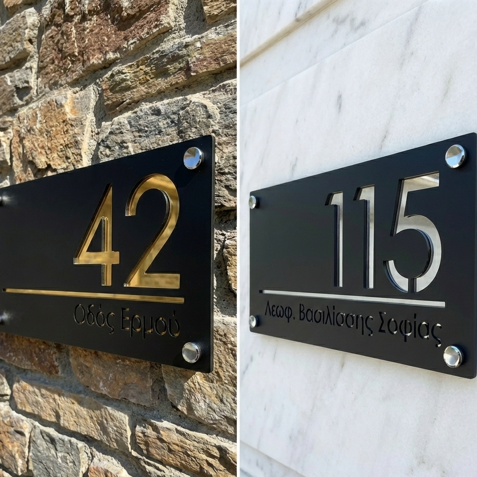 Premium & Luxury - Custom Αριθμός Σπιτιού