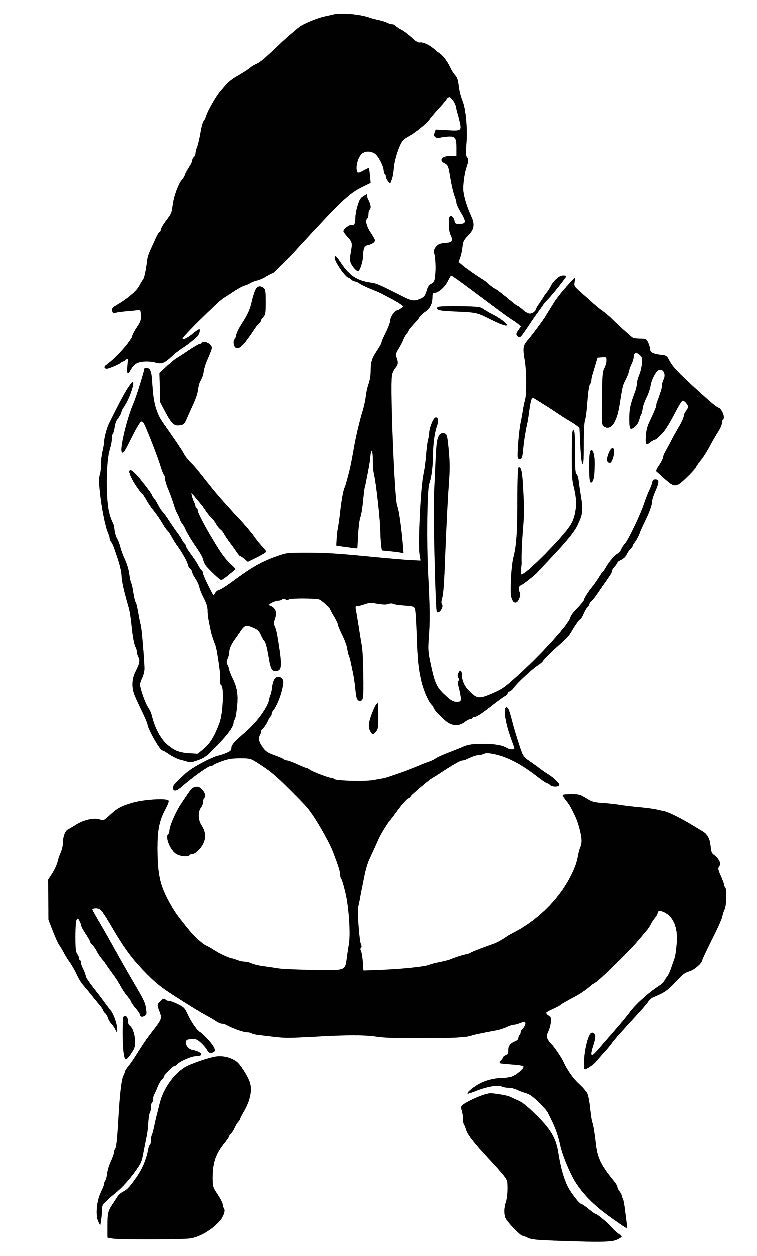 Woman Silhouette - CNC & Laser Cut Design (STL, File) | Digital Download