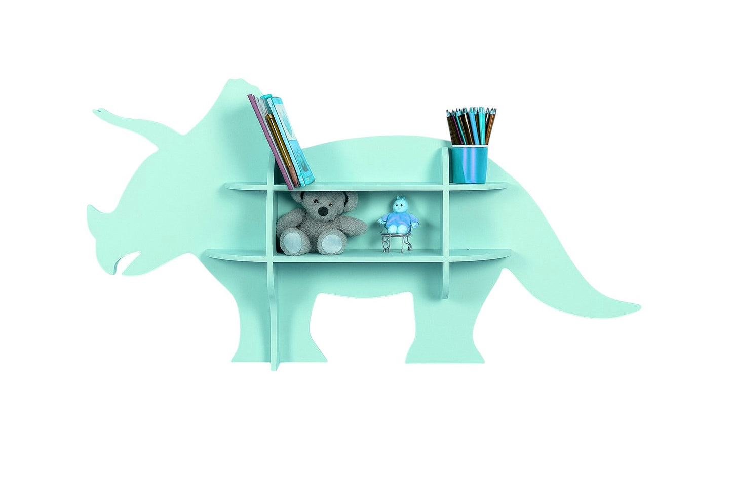 Ξύλινη Παιδική Ραφιέρα Ιπποπόταμος