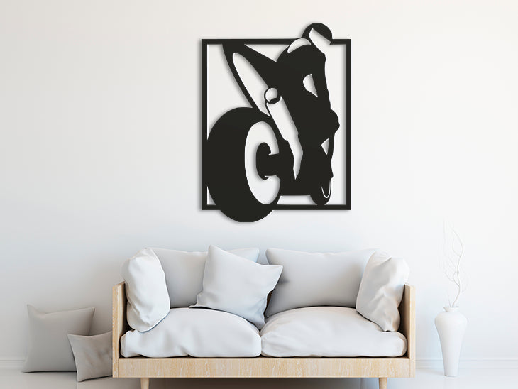 3D Ξύλινο Κάδρο "Moto Adrenaline"