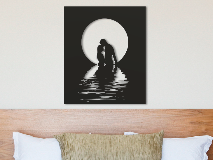 Wood Image Design Ξύλινο Κάδρο "Moonlight Serenity"