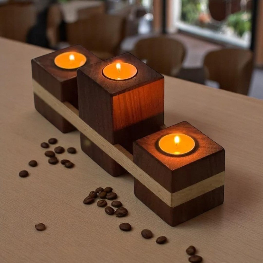 Ξύλινα επιτραπέζια διακοσμητικά