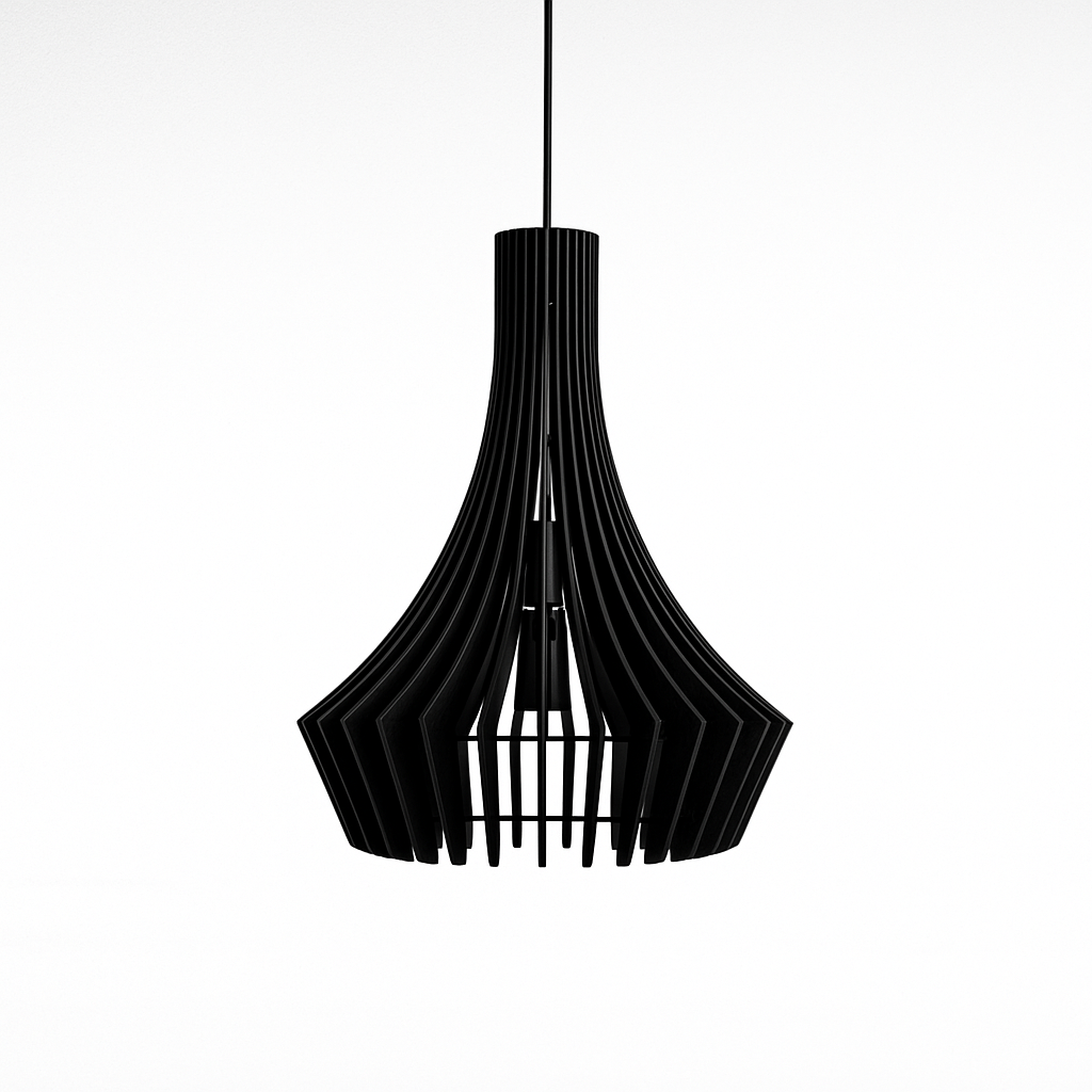 Ξύλινο Κρεμαστό Φωτιστικό – Μοντέρνος Σχεδιασμός σε Πολλά Χρώματα