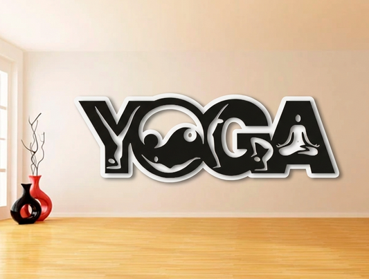 3D Ξύλινο Διακοσμητικό "Yoga Flow"