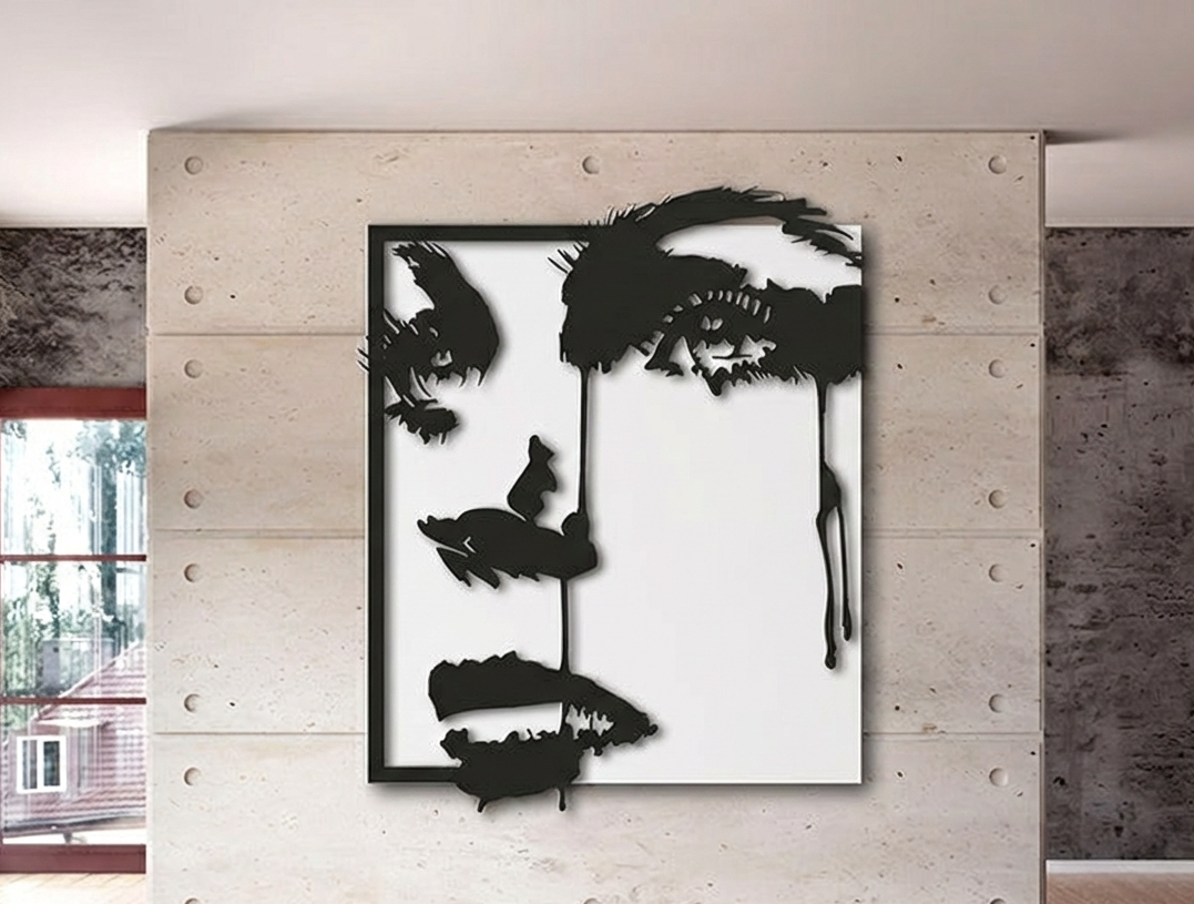 3D Ξύλινο Κάδρο "Abstract Tears"