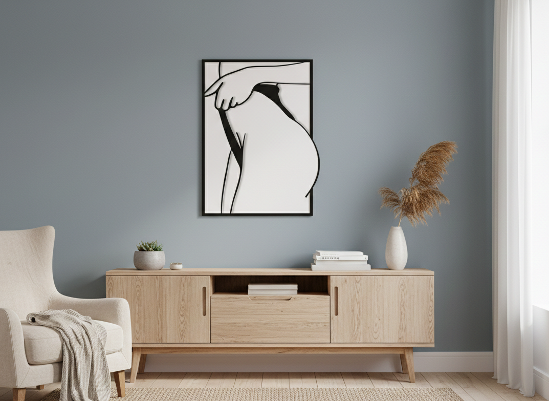 Wood Image Design Ξύλινο Κάδρο "Curves of Grace"