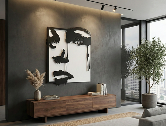 3D Ξύλινο Κάδρο "Abstract Tears"