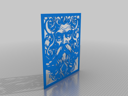 Poseidon God of the Sea - 3D CNC & Laser Cut Design (STL, DXF, SVG Files) | Ψηφιακό Σχέδιο