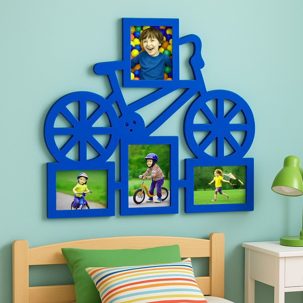 Ξύλινη Κορνίζα Τοίχου "Bicycle" – 50 x 50 εκ. | Διαθέσιμη σε Πολλά Χρώματα