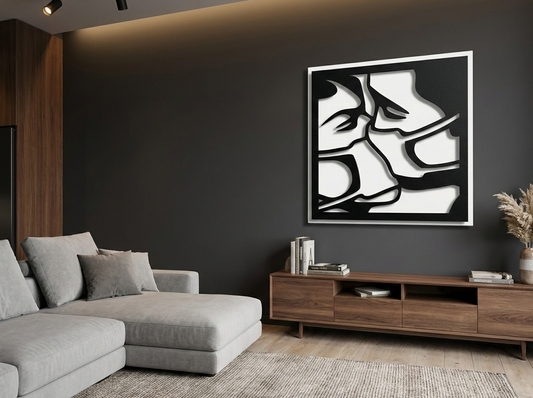 3D Ξύλινο Κάδρο "Love in Lockdown"