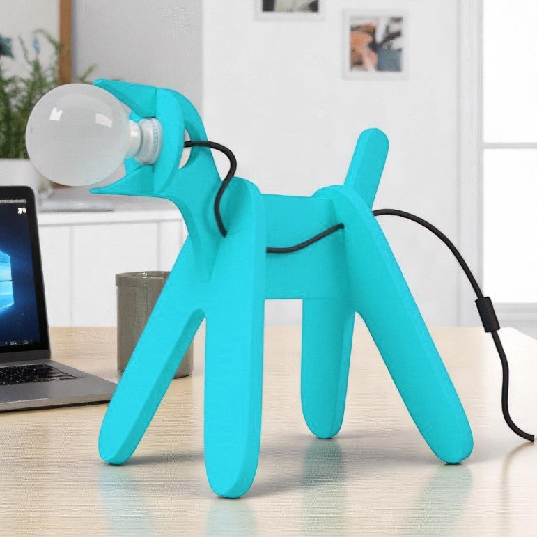 Ξύλινο Επιτραπέζιο Φωτιστικό "Doggo" – Μοντέρνο Design Σκύλου