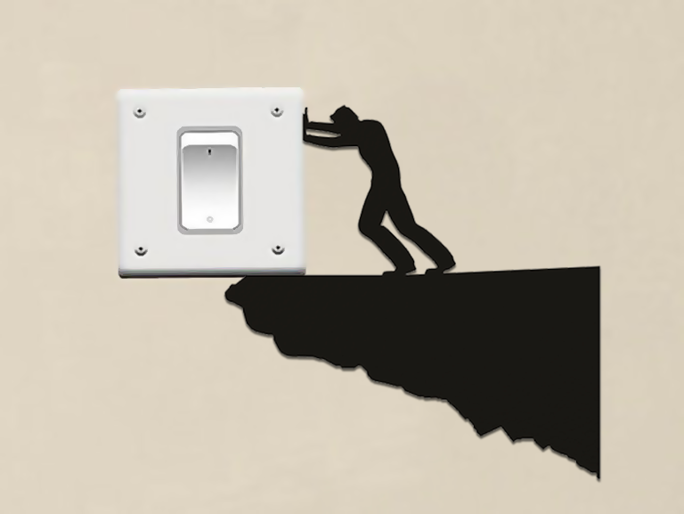 Creative 3D Wall Art "The Pusher"