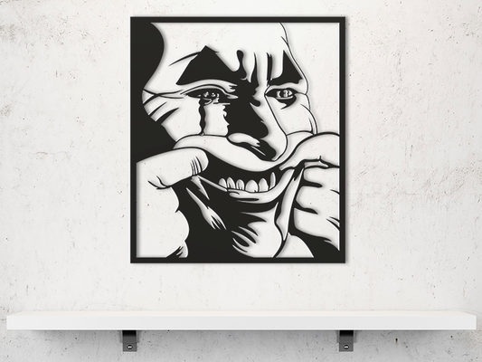 3D Ξύλινο Κάδρο "The Smile of Chaos"