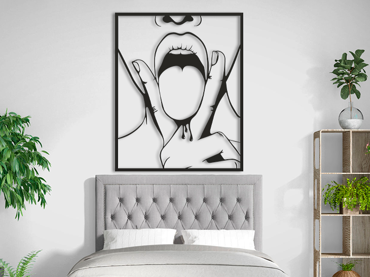 3D Ξύλινο Κάδρο "Pop Art Woman"