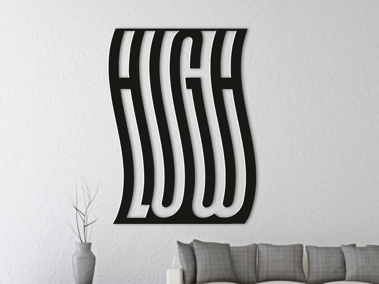 3D Ξύλινο Κάδρο "High & Low"