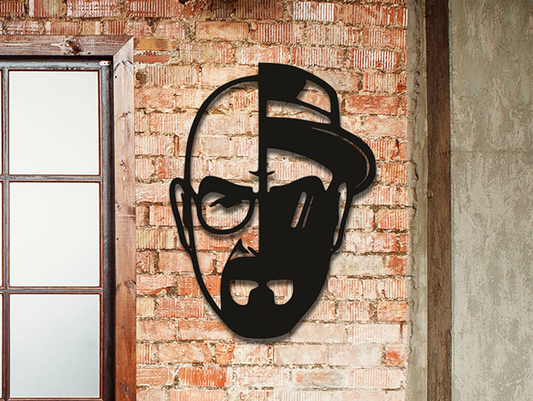 3D Ξύλινο Κάδρο "Breaking Bad: Walter vs Heisenberg"