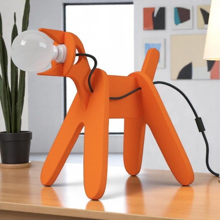 Ξύλινο Επιτραπέζιο Φωτιστικό "Doggo" – Μοντέρνο Design Σκύλου