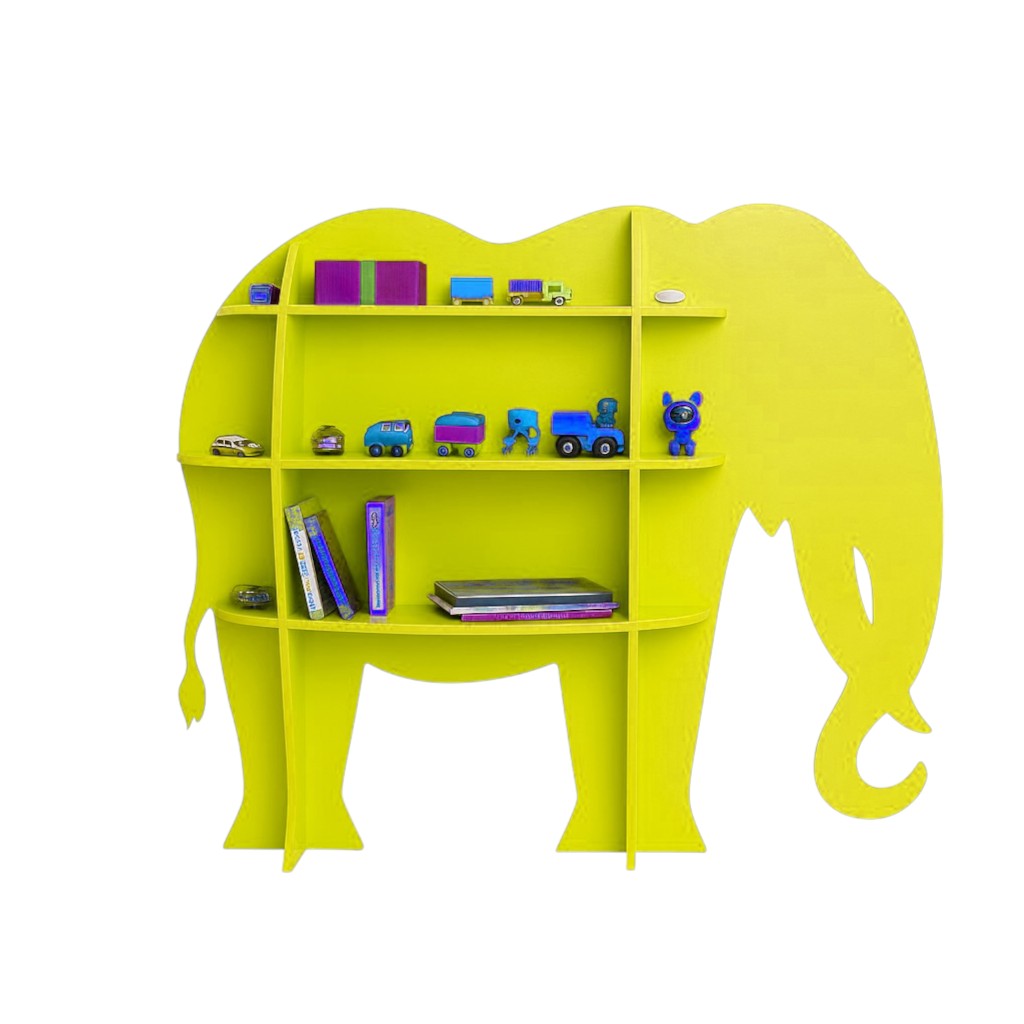 Ξύλινη Παιδική Ραφιέρα Ελέφαντας